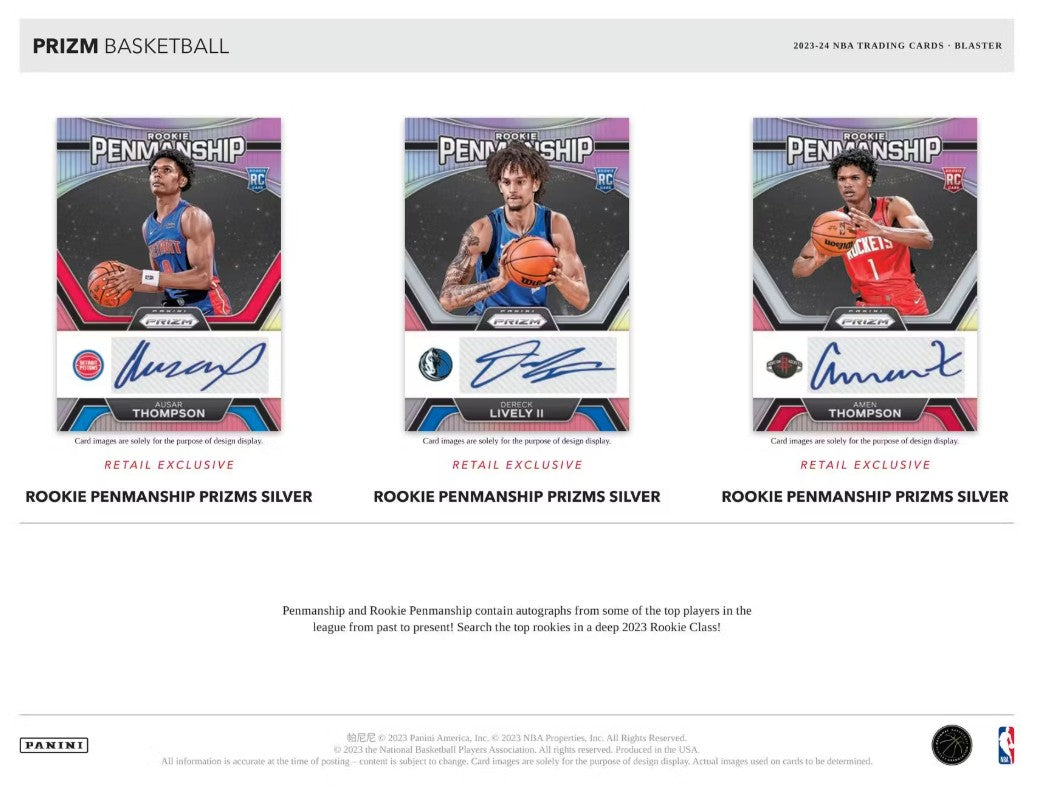 Caja Blaster de 6 balones de baloncesto Panini Prizm 2023/24 (¡Prizms de hielo!)