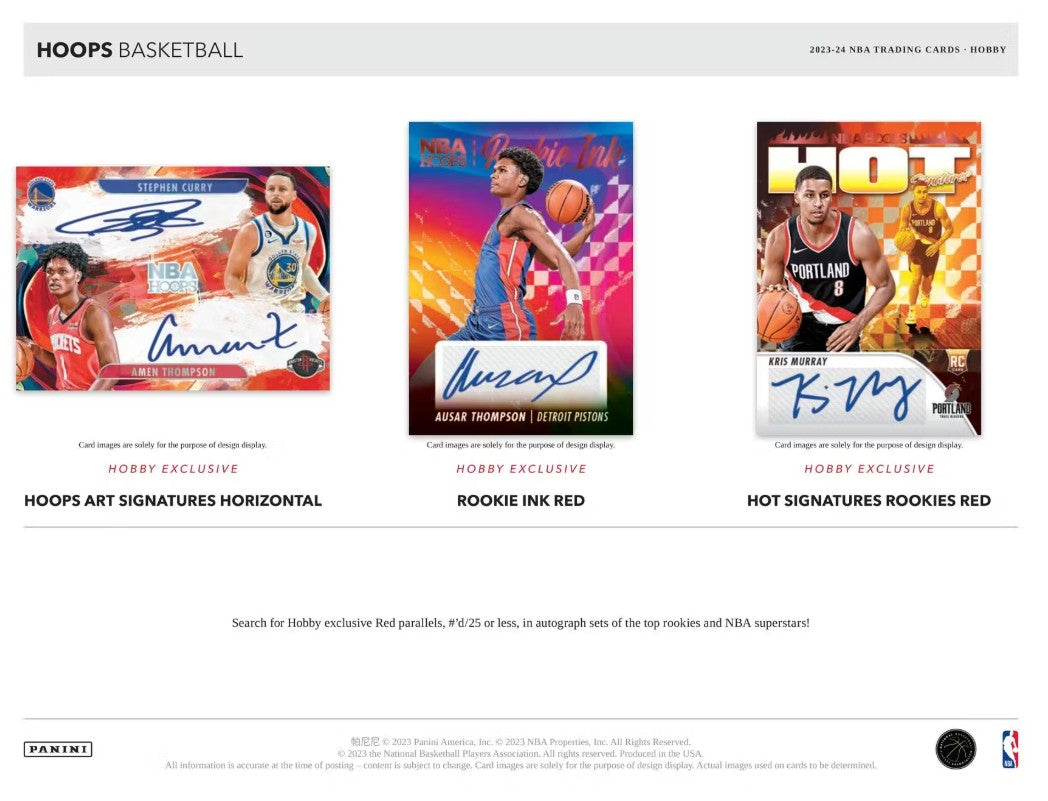 Caja de afición al baloncesto Panini NBA Hoops 2023/24