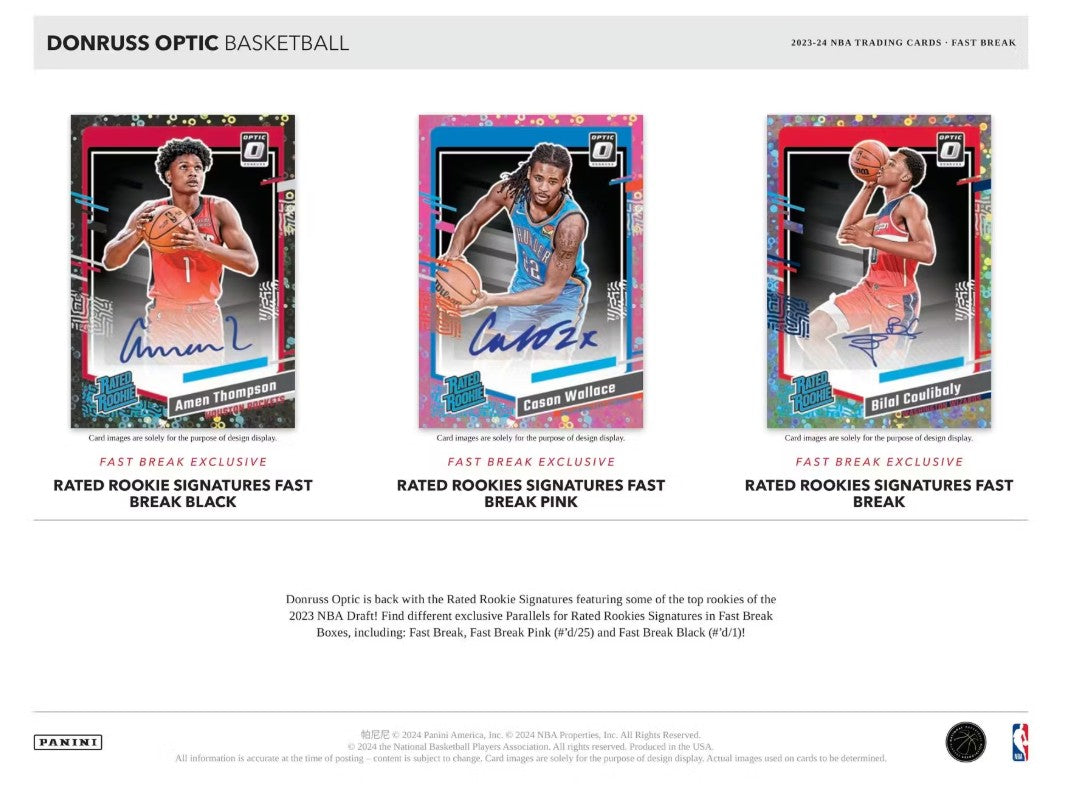Caja de contraataque de baloncesto Panini Donruss Optic 2023/24