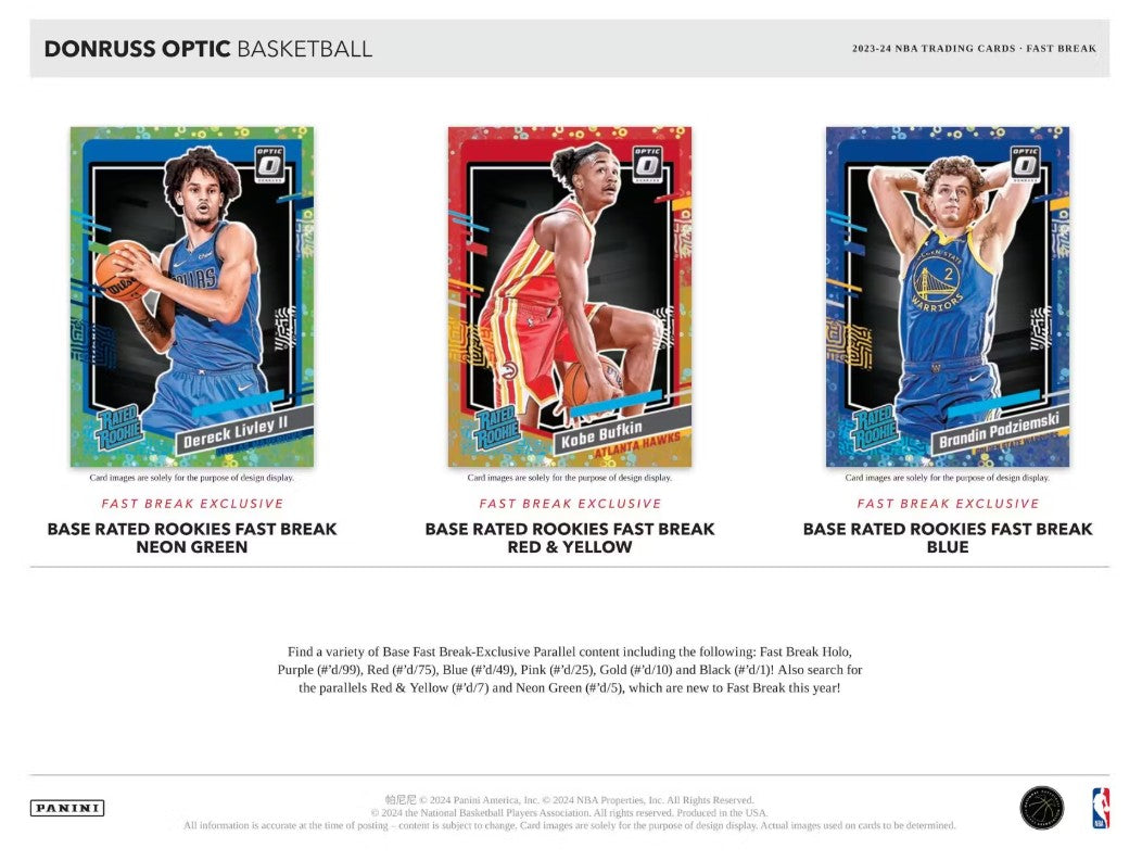 Caja de contraataque de baloncesto Panini Donruss Optic 2023/24
