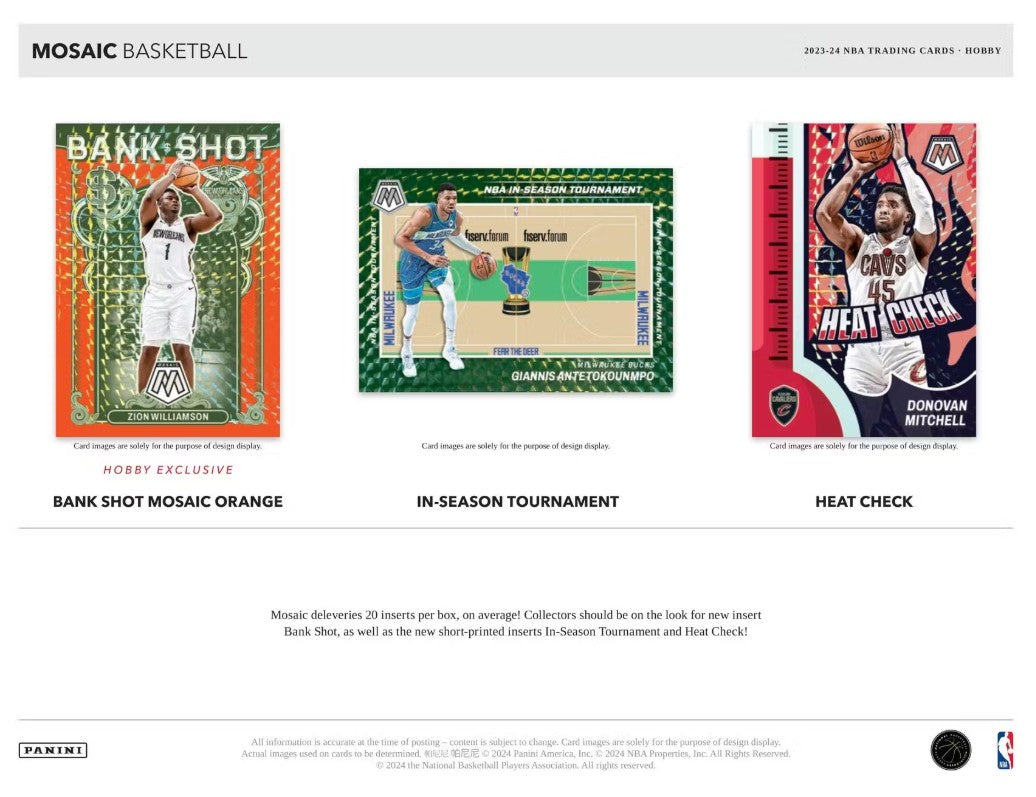 Caja de afición al baloncesto Panini Mosaic 2023/24