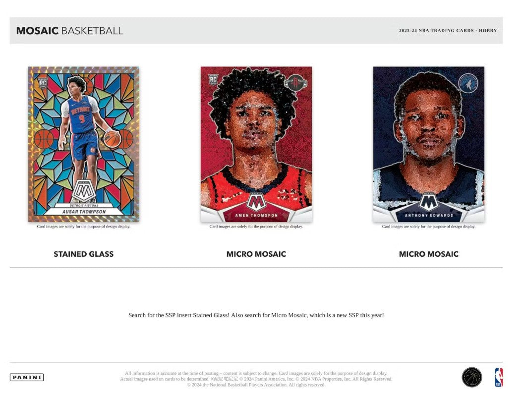 Caja de afición al baloncesto Panini Mosaic 2023/24