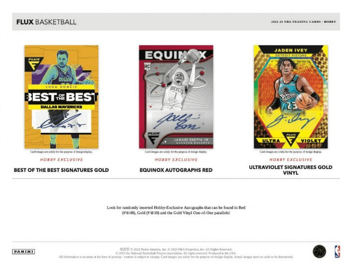 Caja de pasatiempos de baloncesto Panini Flux 2022-23