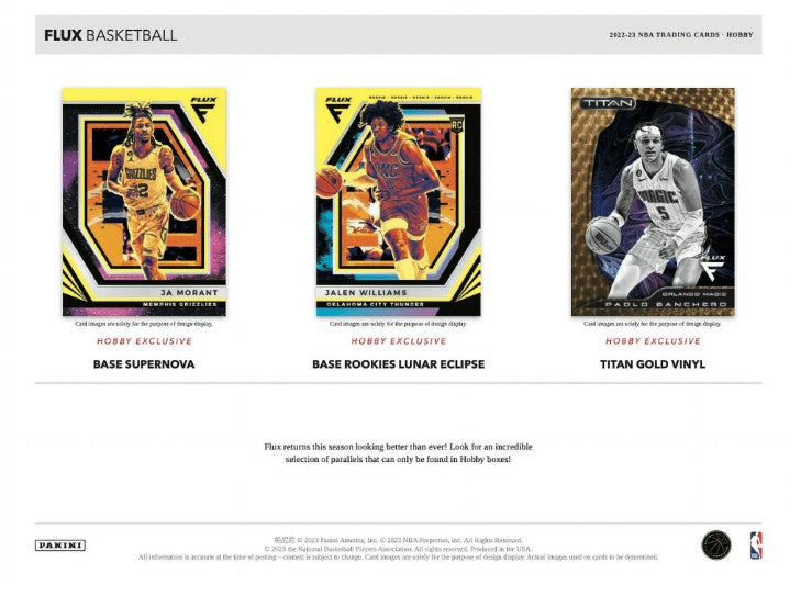 Caja de pasatiempos de baloncesto Panini Flux 2022-23