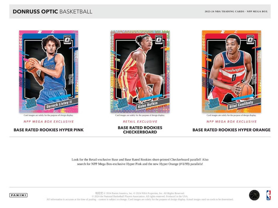 Caja gigante de baloncesto Panini Donruss Optic 2023/24 (prizms rosa intenso)