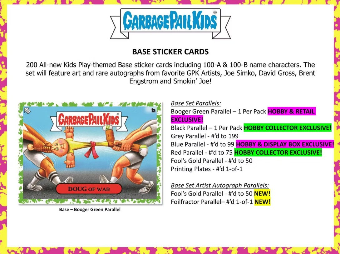 Garbage Pail Kids Series 1: Kids-At-Play Hobby Box (Topps 2024)