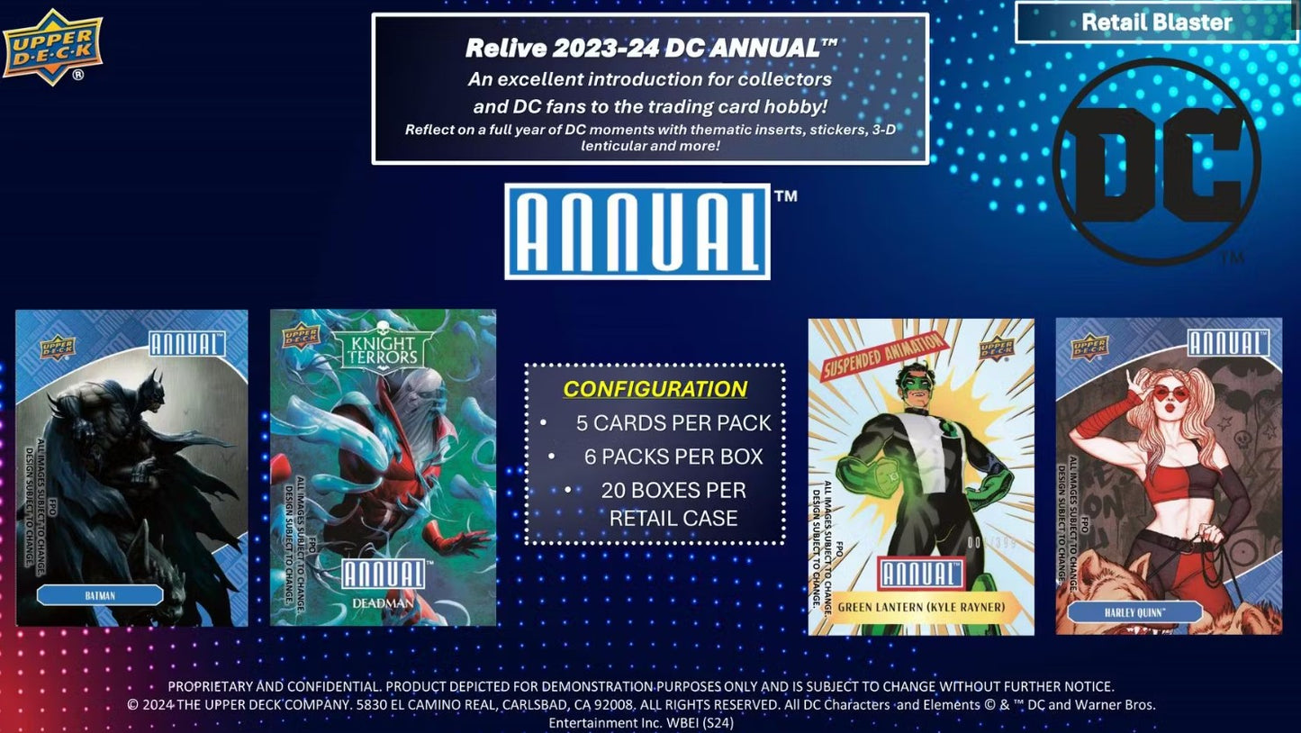 DC Annual 6-Pack Blaster Box (Upper Deck 2023/24)