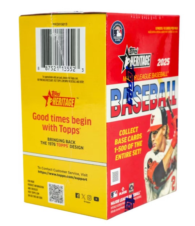 2025 Topps Heritage Baseball 8-Pack Blaster Box