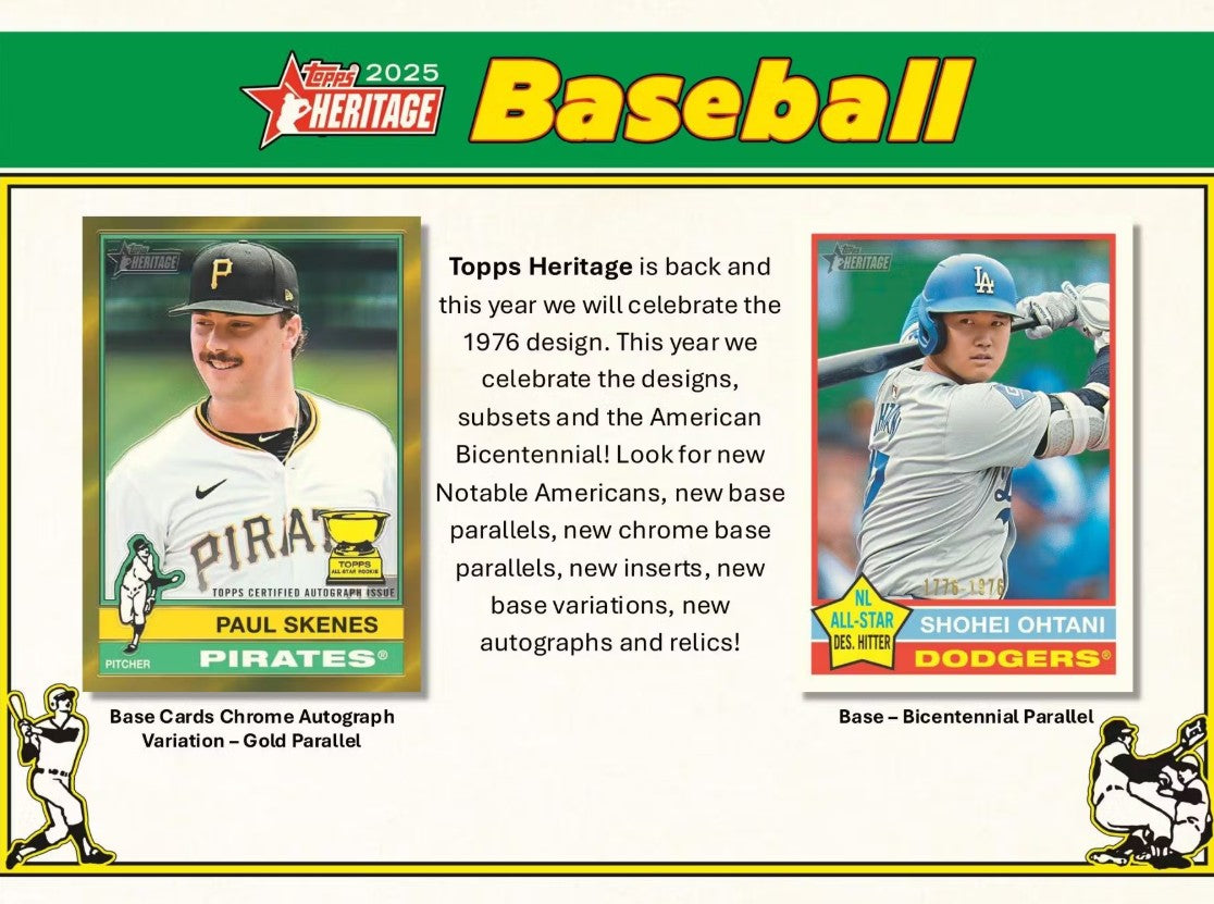 2025 Topps Heritage Baseball 8-Pack Blaster Box