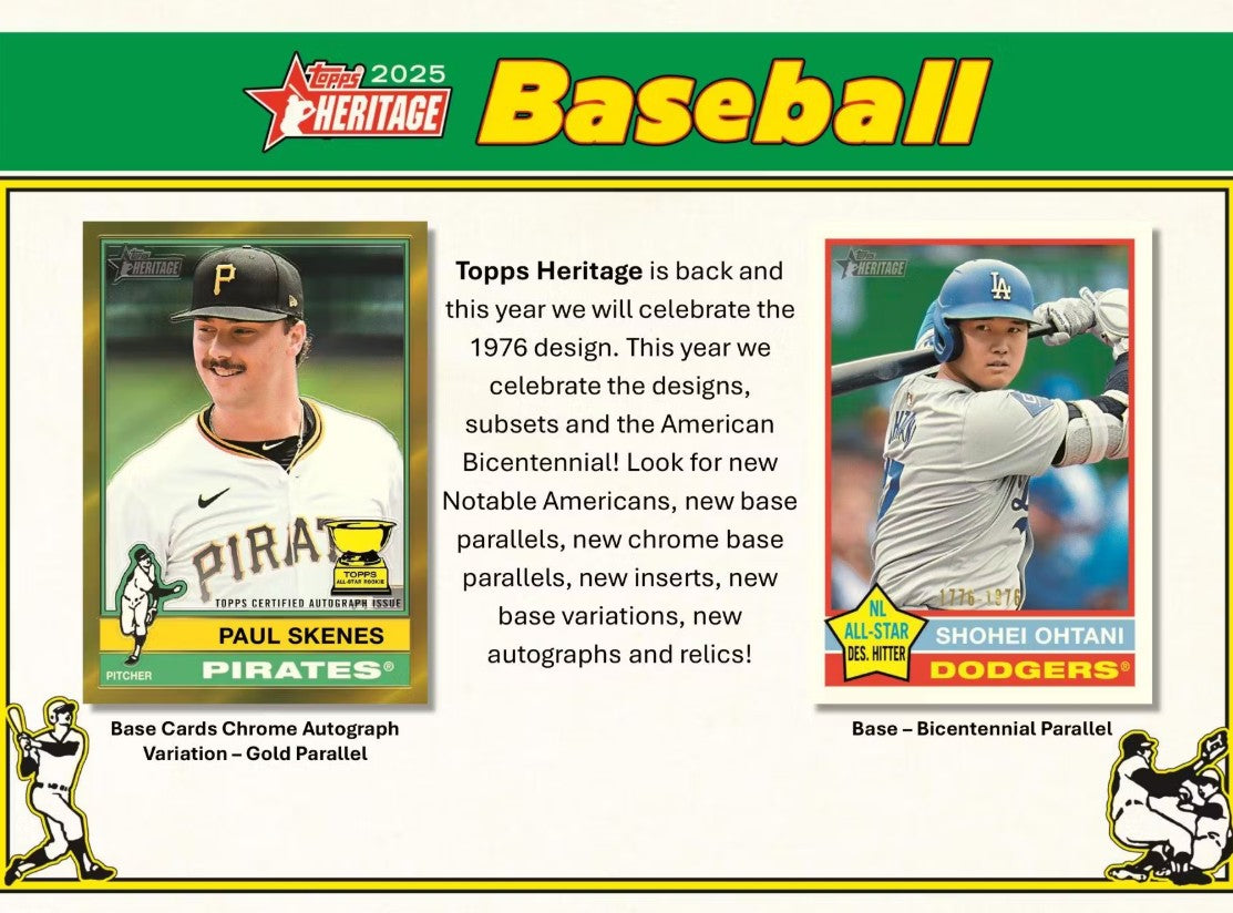 2025 Topps Heritage Baseball Mega Box