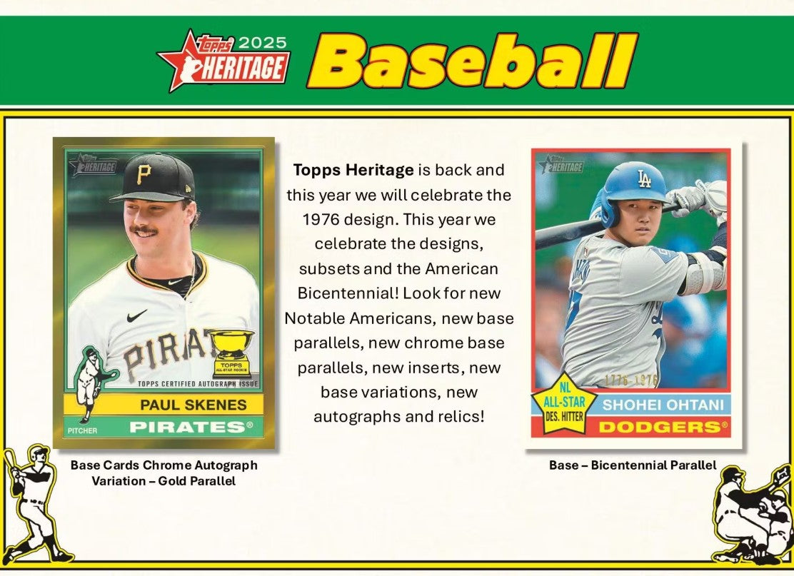 2025 Topps Heritage Baseball Hobby Box