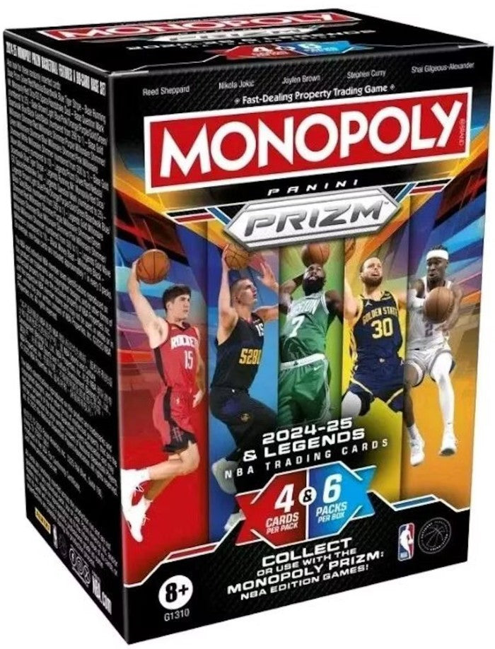 2024/25 Panini Prizm Monopoly Basketball 6-Pack Blaster Box (Millionaire Black Inserts!)
