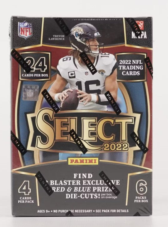 2022 Panini Select Football 6-Pack Blaster Box (Red & Blue Die-Cuts!)