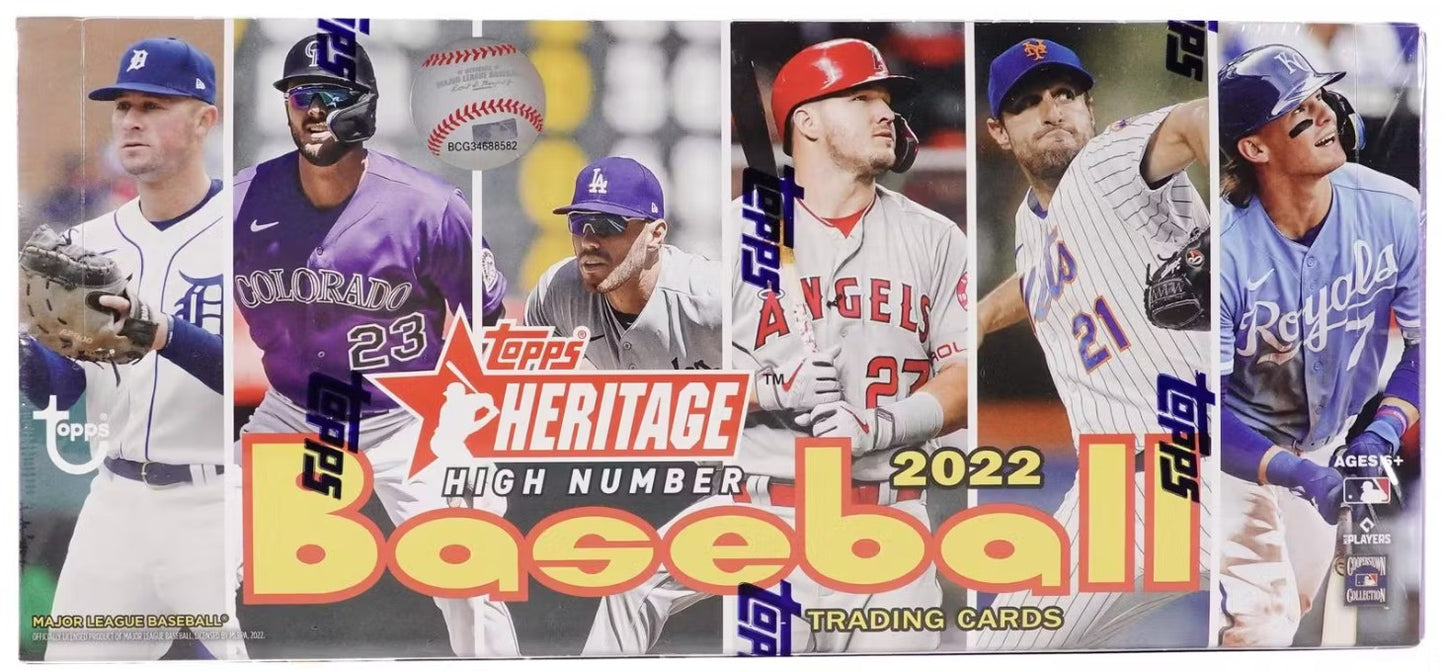 2022 Topps Heritage High Number Baseball Hobby Box