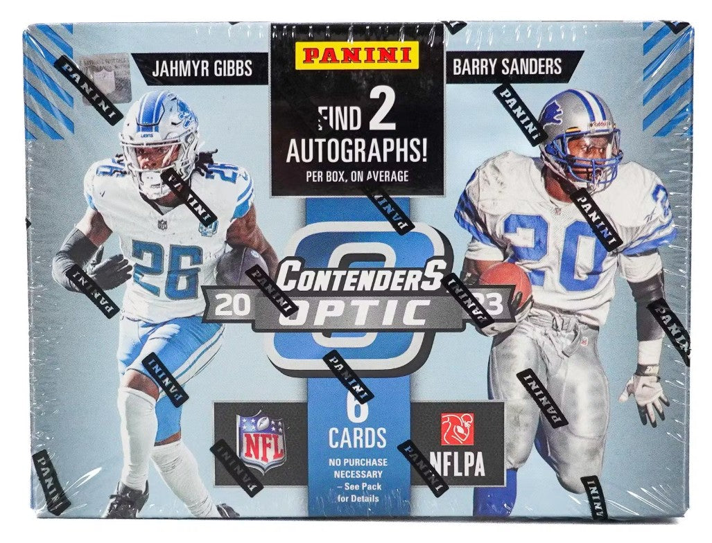 Caja de pasatiempos de fútbol Optic de Panini Contenders 2023