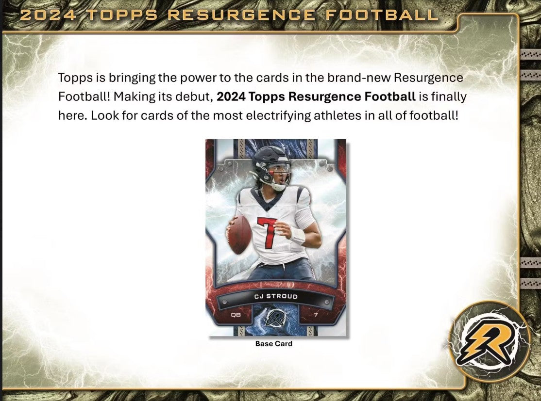 2024 Topps Resurgence Football 8-Pack Blaster Box