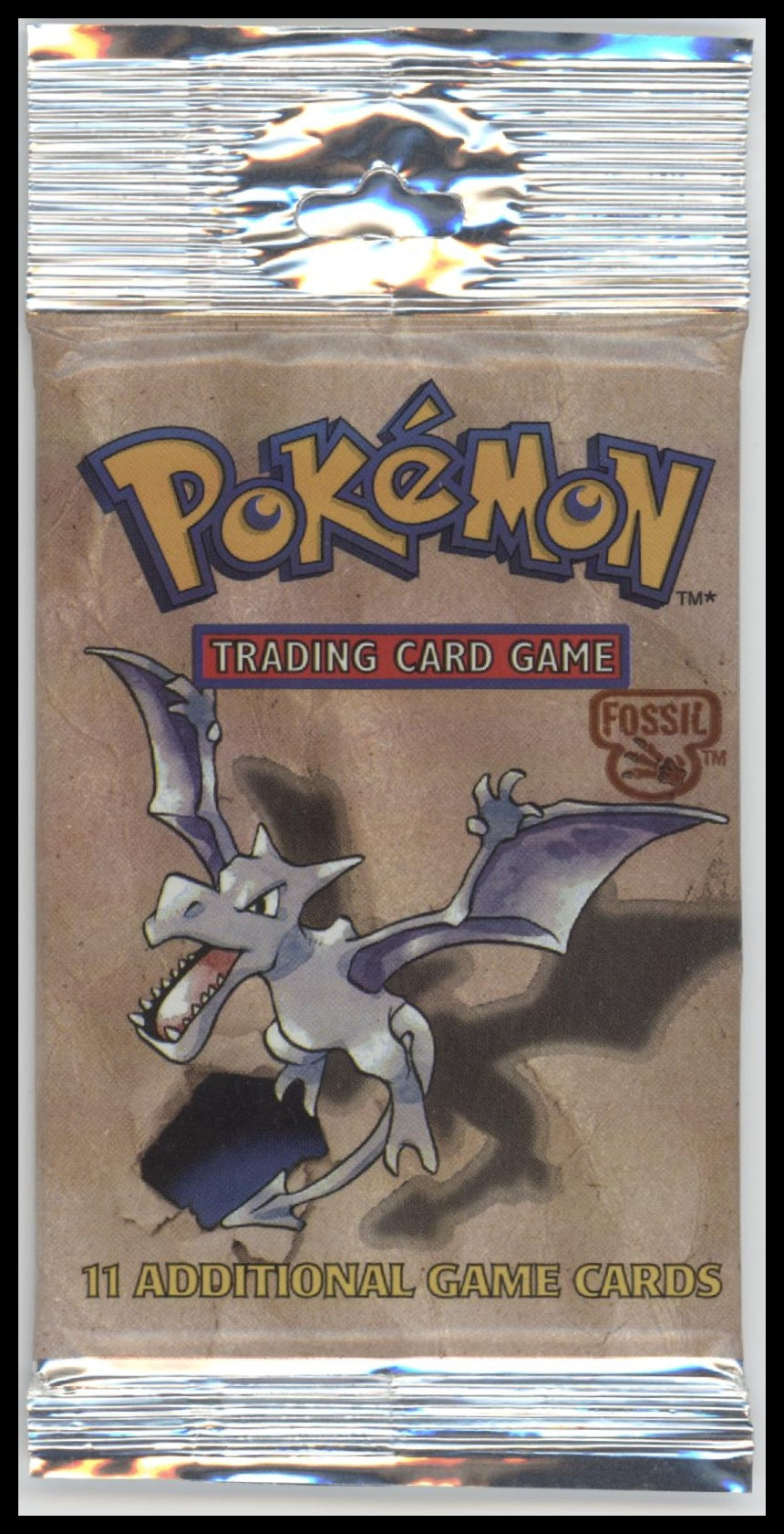1999 WOTC Pokemon Fossil Unlimited Aerodactyl Booster Pack