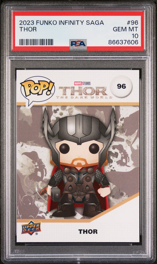 2023 UPPER DECK FUNKO POP MARVEL  THOR  #96  PSA 10