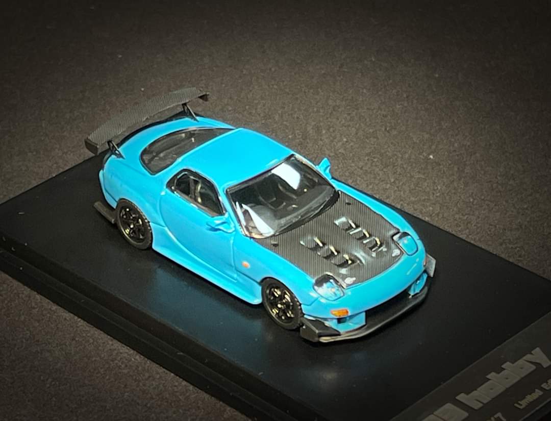 123 Hobby Mazda FD3S RX-7 Baby Blue 1:64