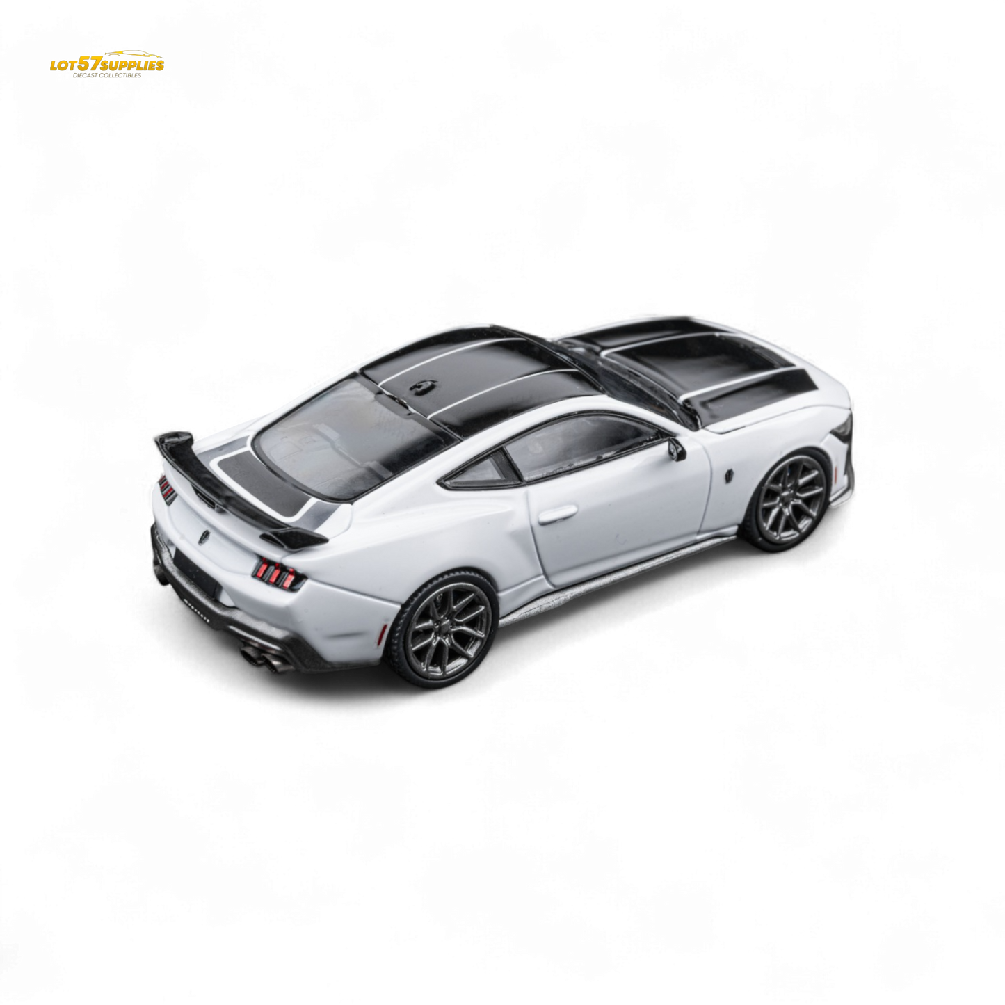 (Pre-Order) DCM Mustang Dark Horse Crystal White 1:64