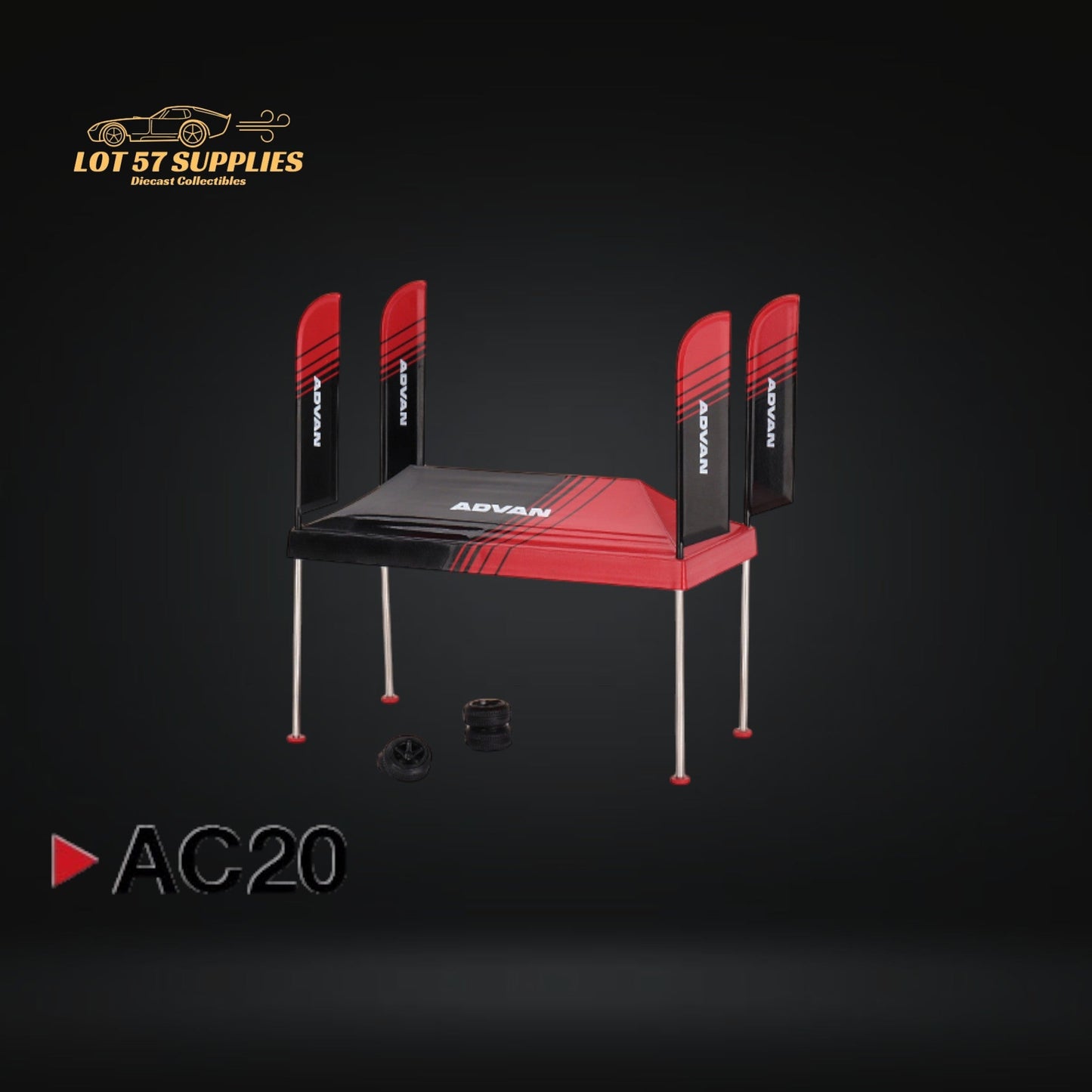 Mini-GT Paddock Service Tent Advan 1:64