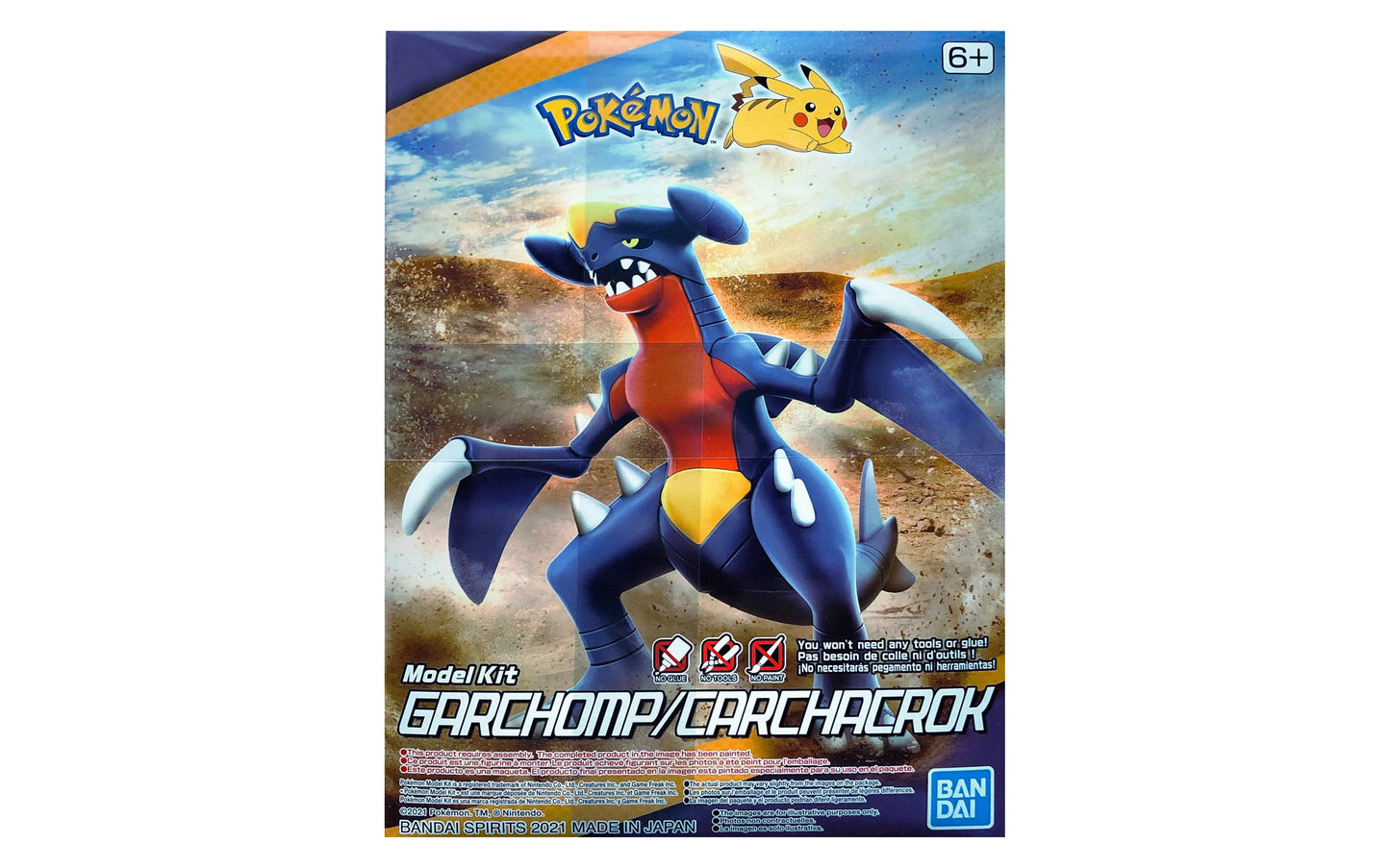 Bandai Pokemon Garchomp model kit retail box