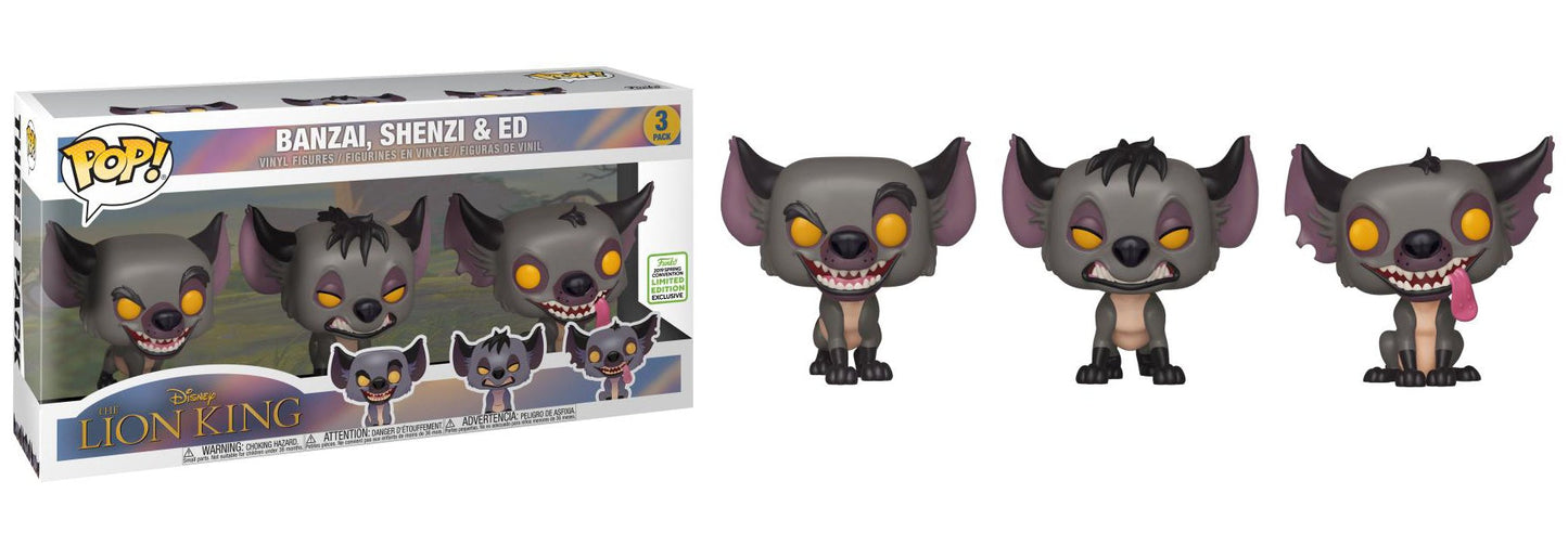 Banzai, Shenzi & Ed (The Lion King) 3-pk - 2019 Spring Convention Exclusive