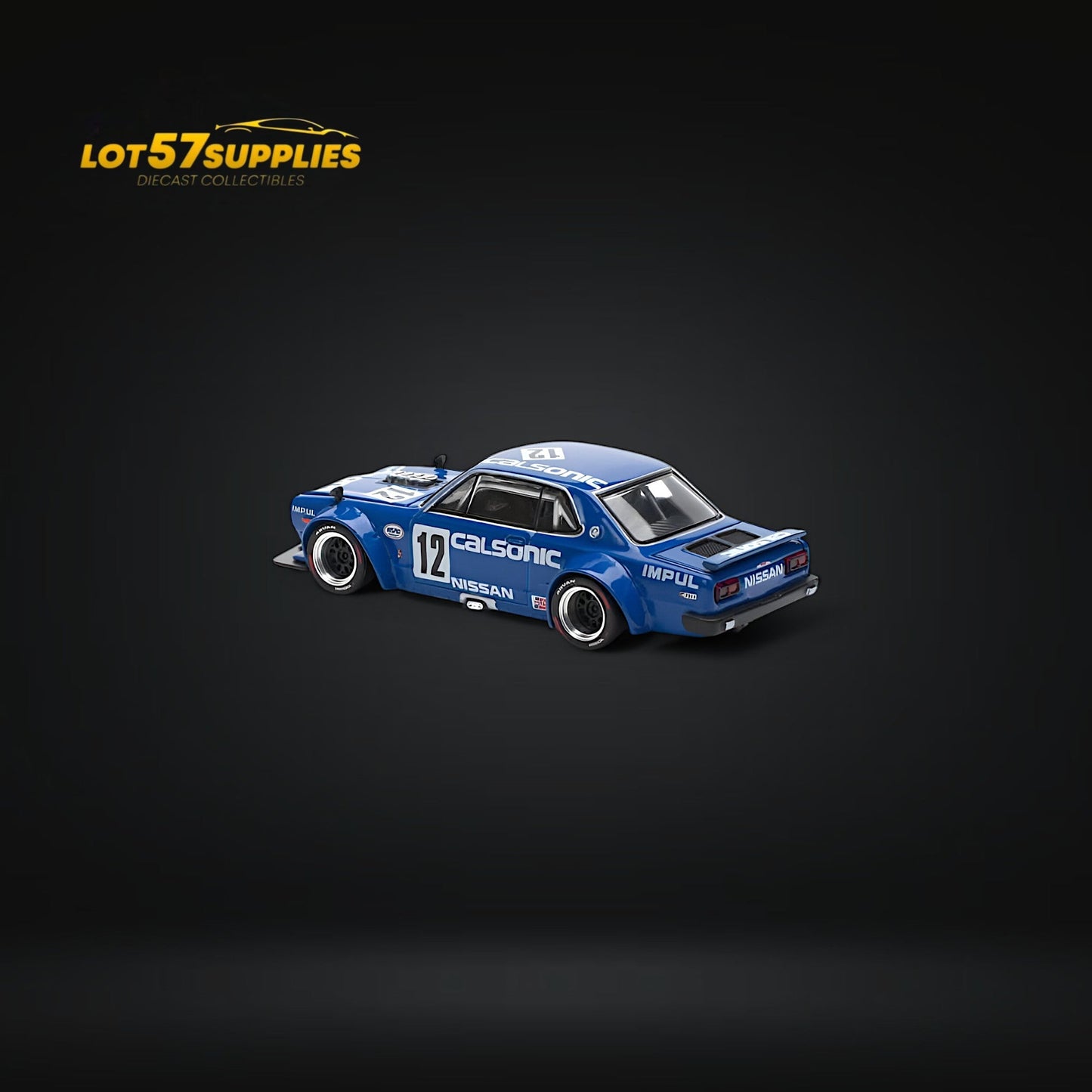 (Pre-Order) PopRace Skyline GT-R V8 Drift (Hakosuka) Calsonic Blue 1:64