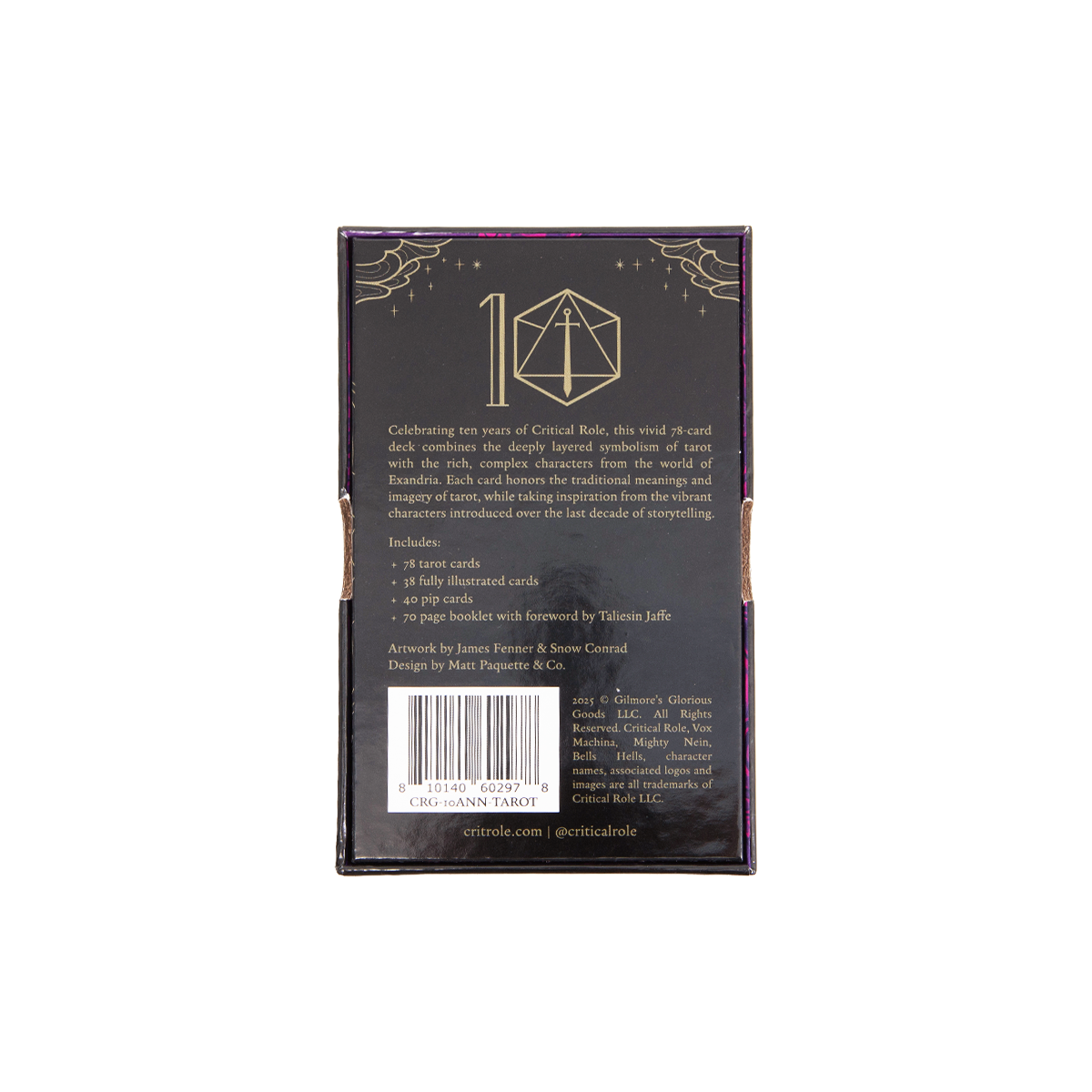Critical Role 10-Year Anniversary Tarot Deck