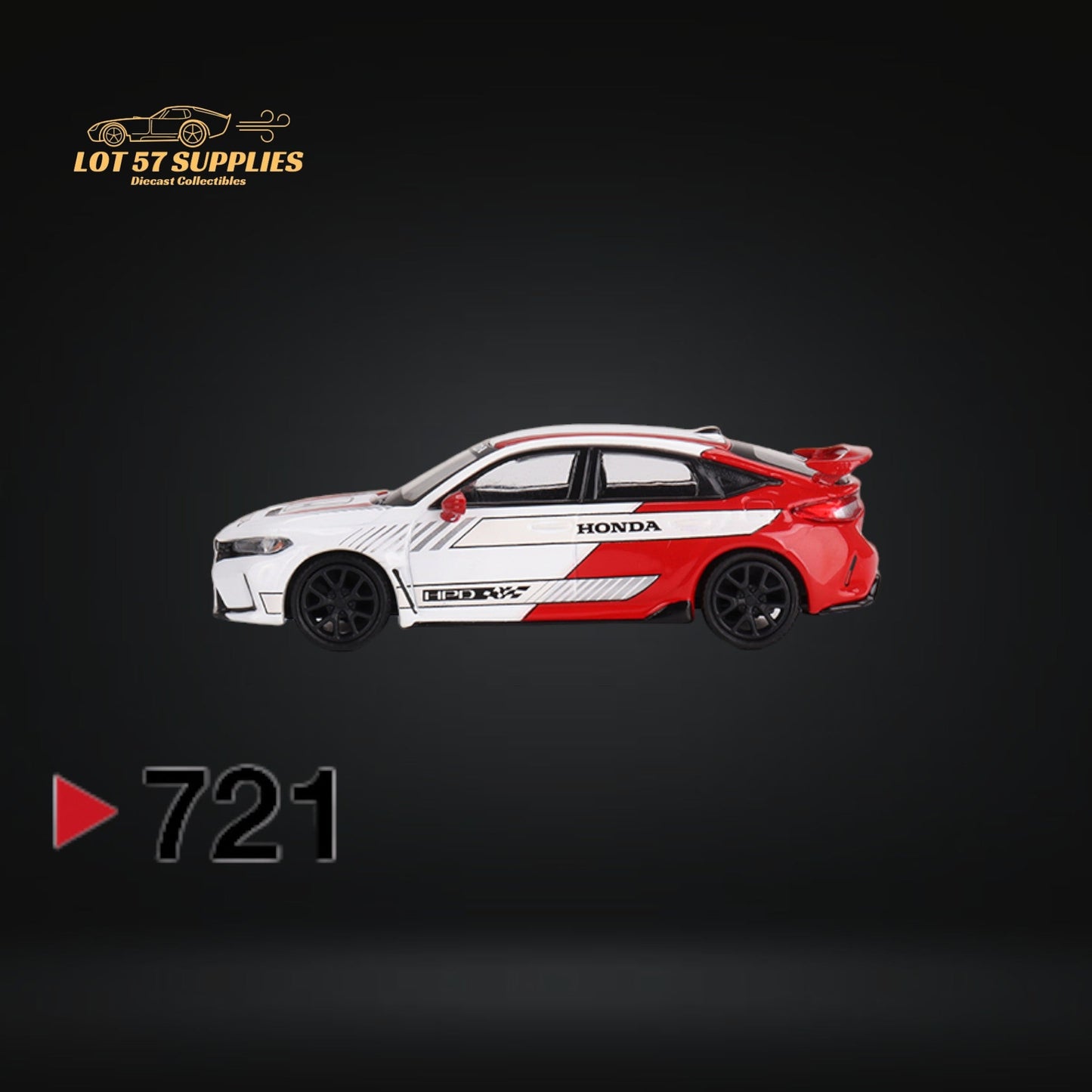 Mini-GT Honda Civic Type R 2023 Pace Car White 1:64