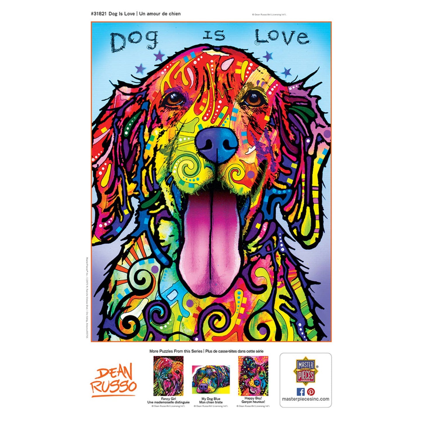 Dog is Love - Dean Russo 300 Piece EZ Grip Puzzle by MasterPieces Puzzles