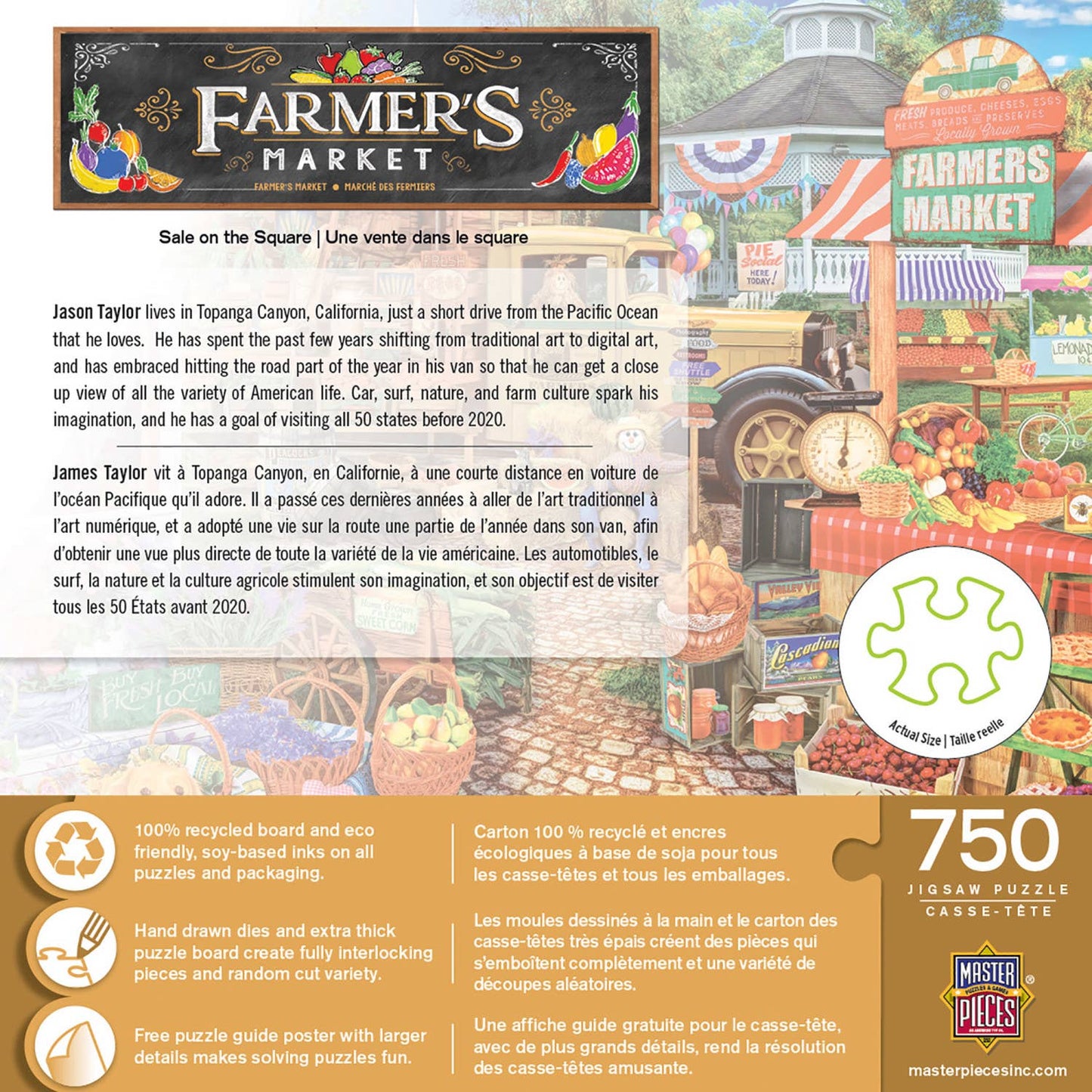 Farmer's Market - Sale on the Square 750 Piece Puzzle by MasterPieces