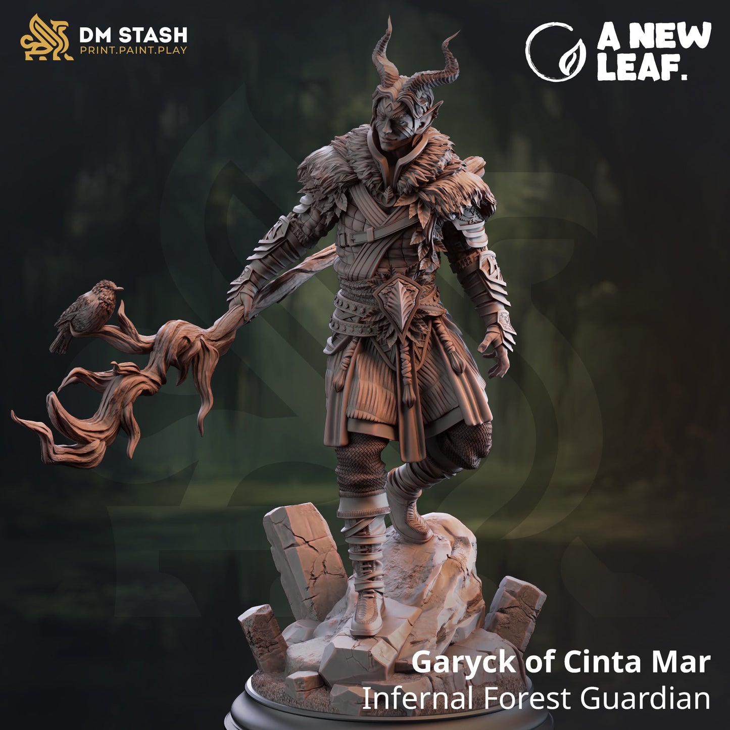 Garyck of Cinta Mar, Infernal Forest Guardian (Male Tiefling Druid)