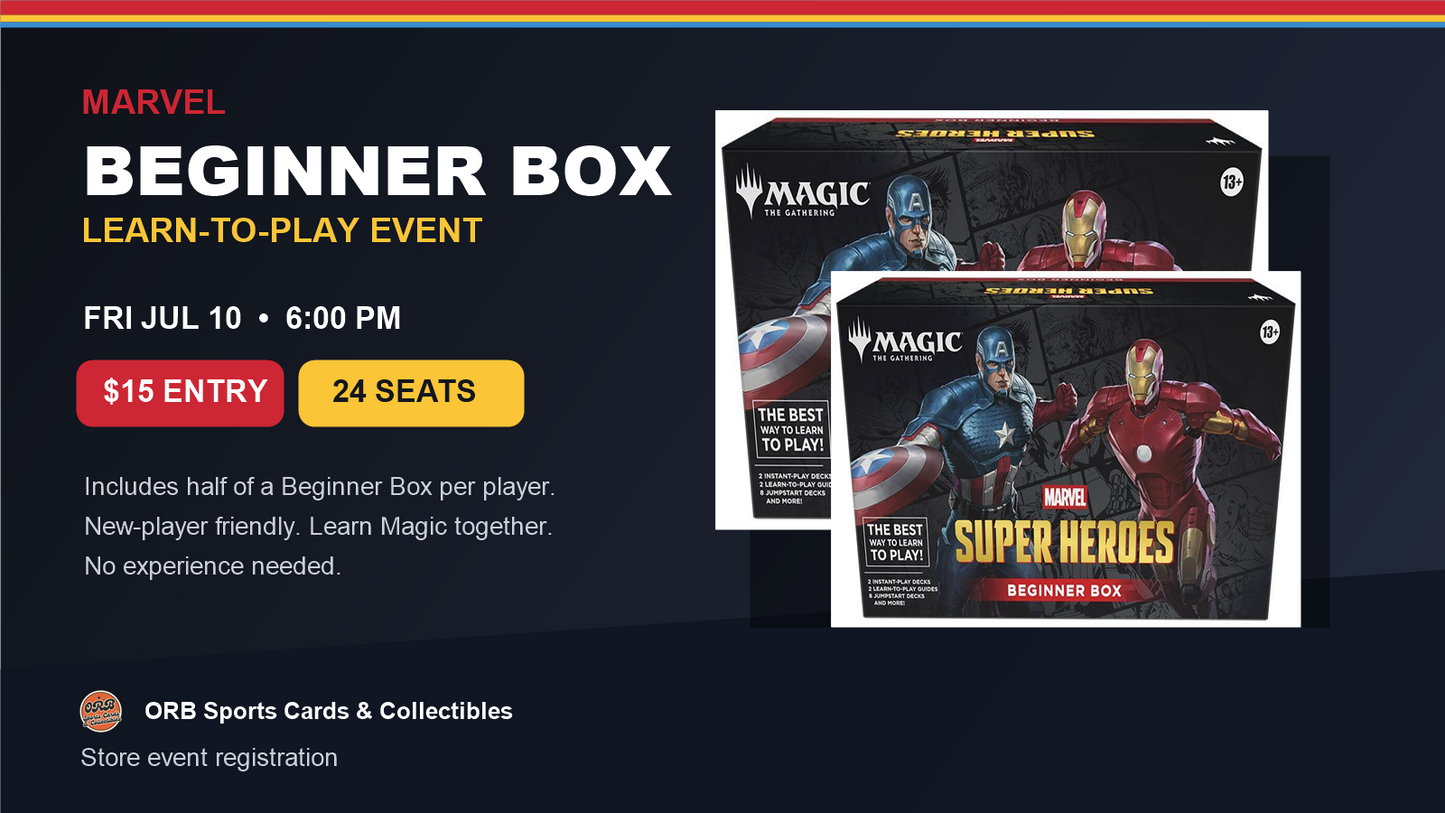Marvel Beginner Box Learn-to-Play event at ORB
