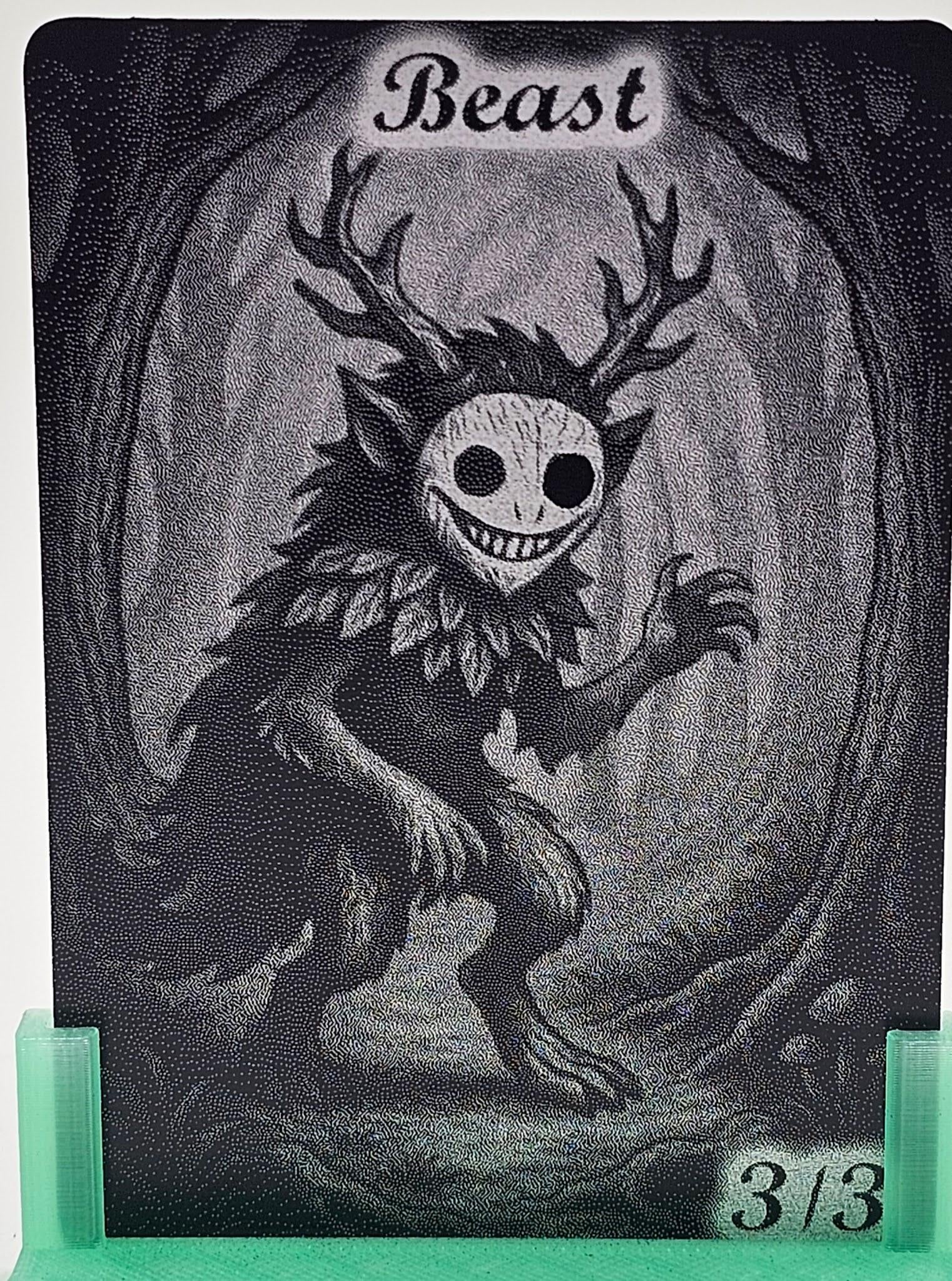 Masked grove Metal Token