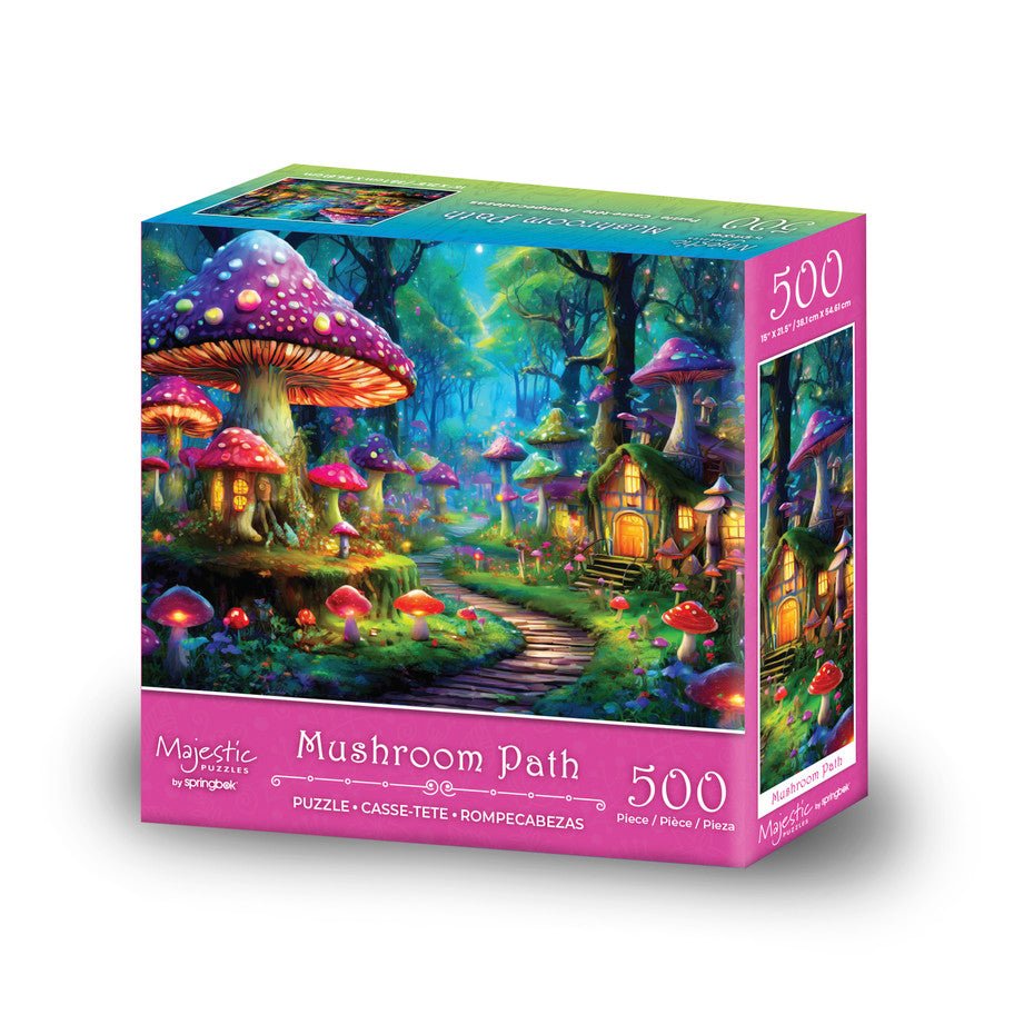 Mushroom Path 500 Piece Jigsaw Puzzle by Springbok Puzzles