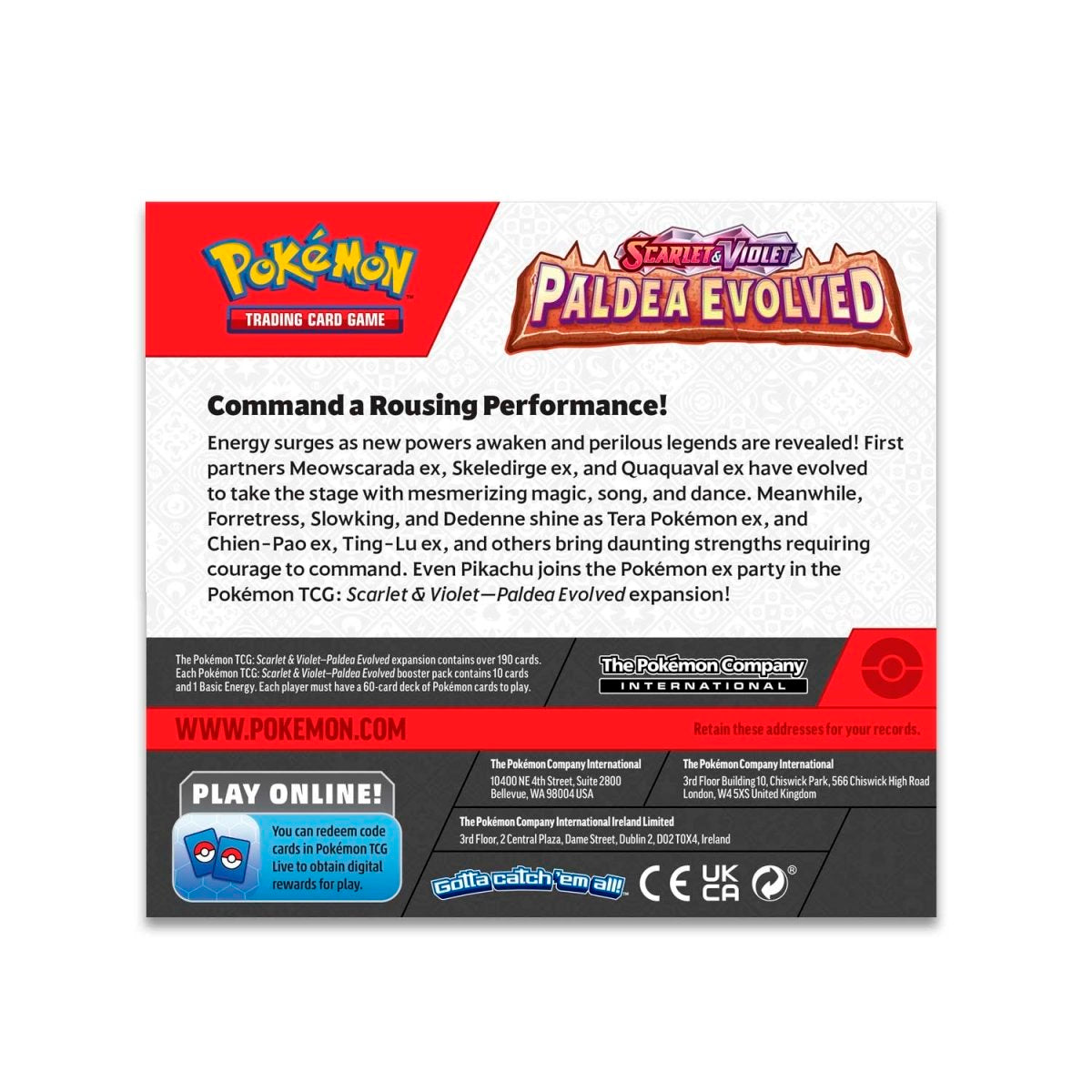 Caja de presentación de sobres de Scarlet & Violet-Paldea Evolved (36 sobres)