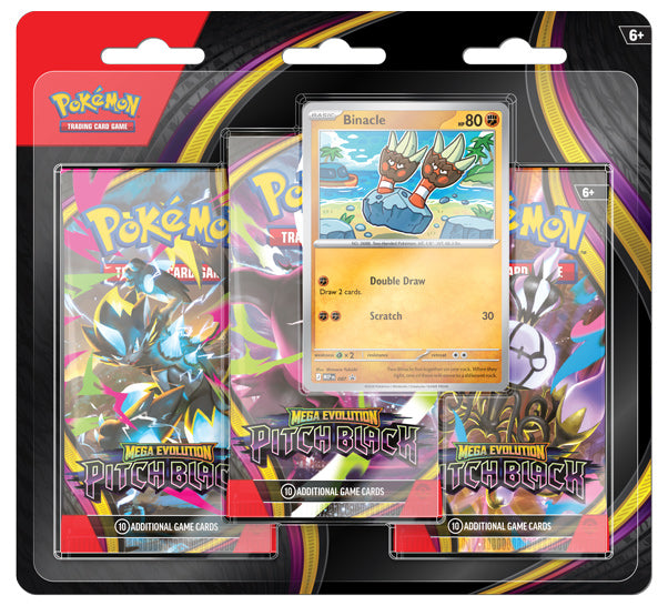 Pokemon TCG Mega Evolution - Pitch Black 3-Pack Blister