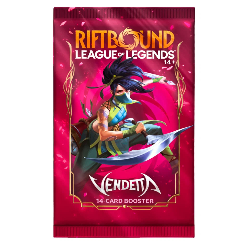 Riftbound League of Legends TCG Vendetta 14-card booster pack