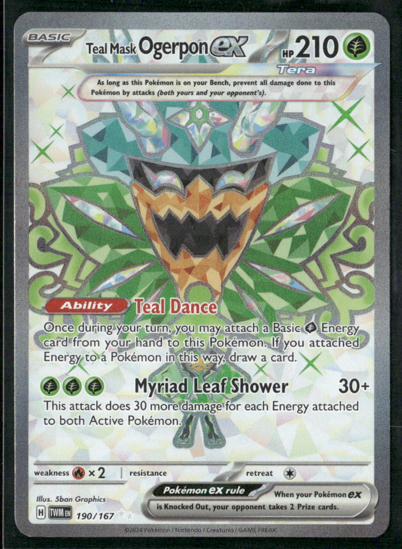 Teal Mask Ogerpon ex SV06: Twilight Masquerade #190/167