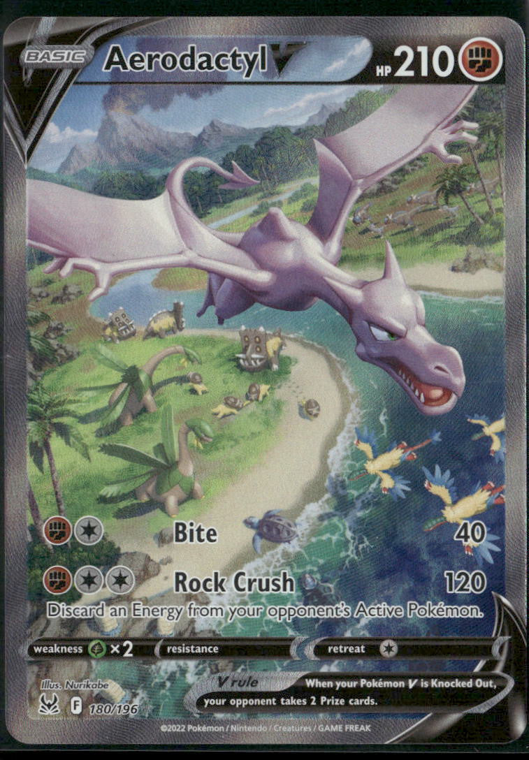 Aerodactyl V (Alternate Full Art) SWSH11: Lost Origin #180/196
