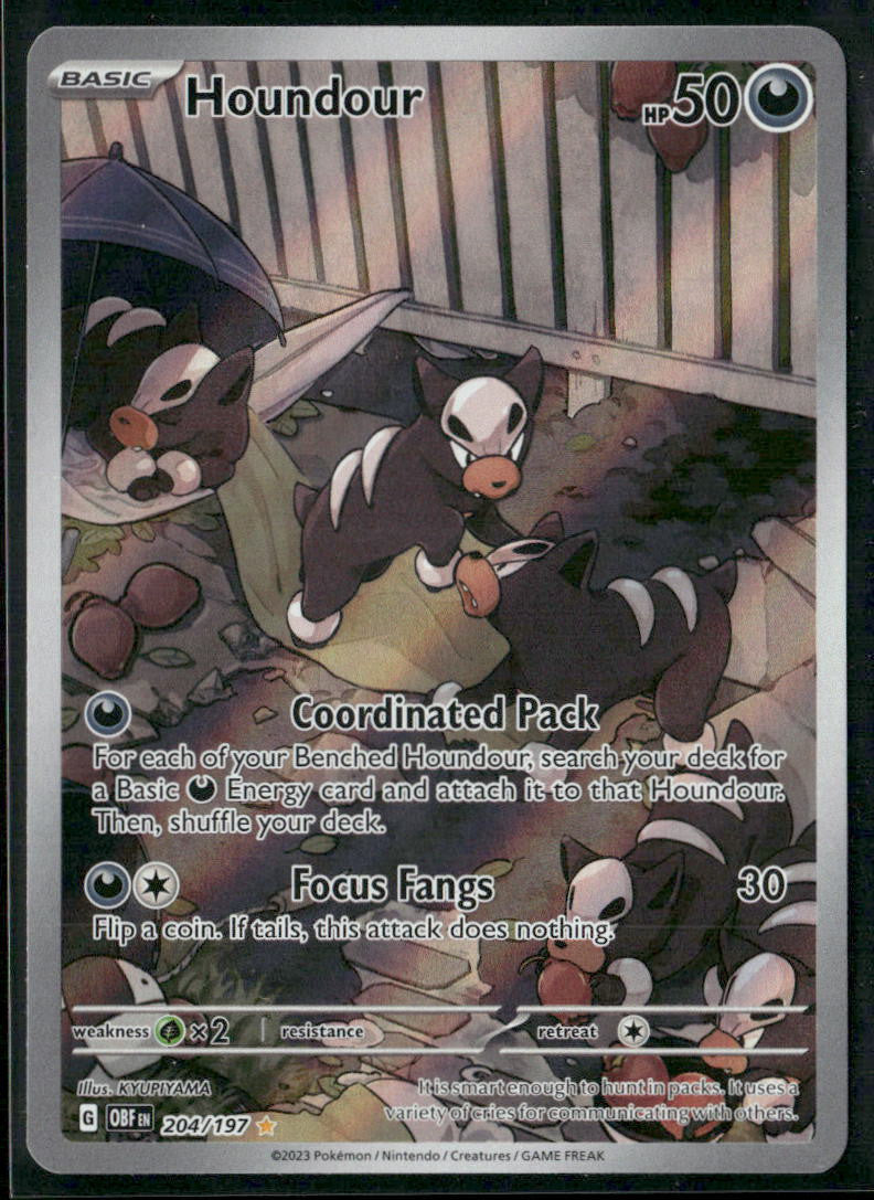 Houndour SV03: Obsidian Flames #204/197
