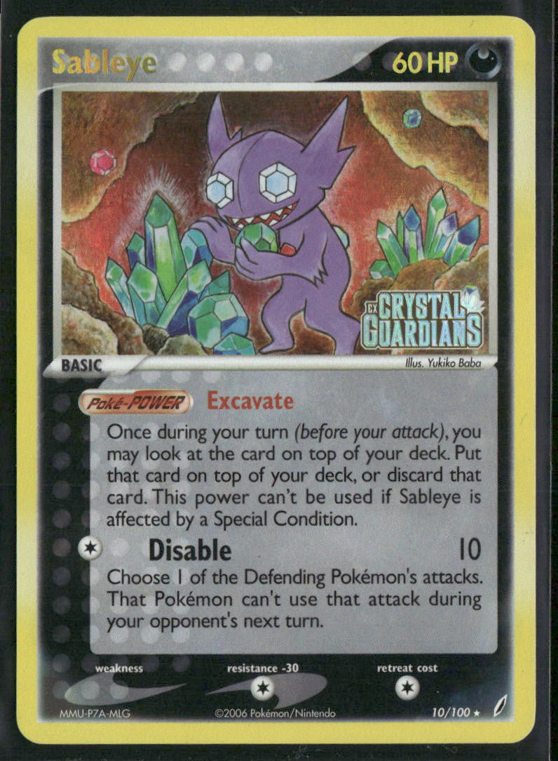 Pokemon Crystal Guardians #10/100 Sableye