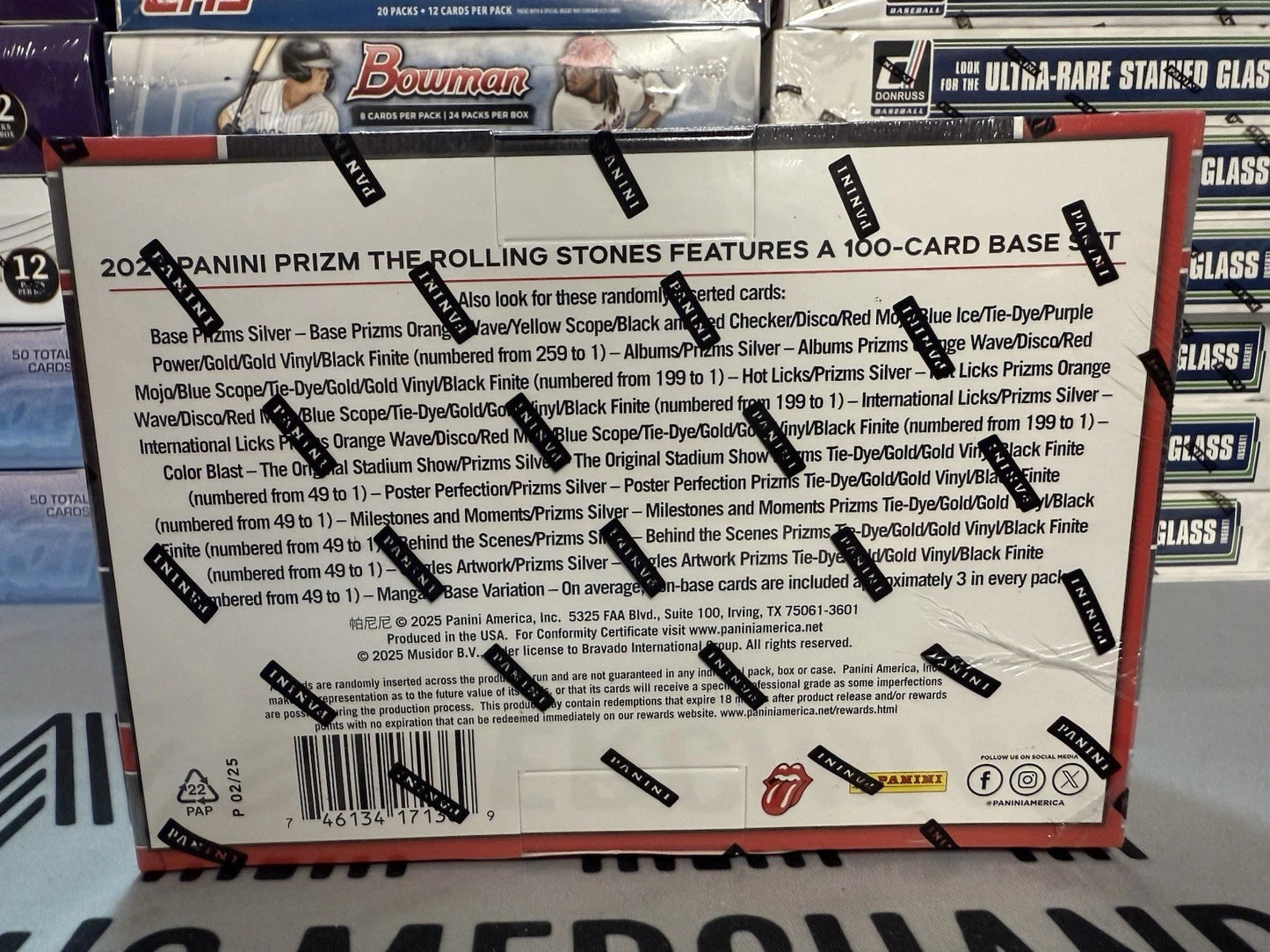 2025 Panini Prizm The Rolling Stones Hobby Mega Box