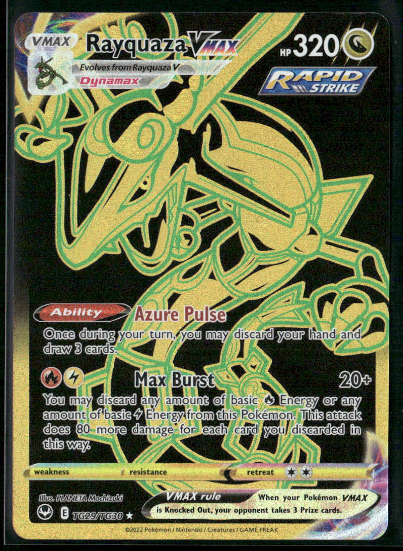 Rayquaza VMAX (Secret) SWSH12: Silver Tempest Trainer Gallery #TG29/TG30