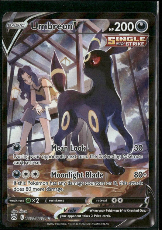 SWSH09: Brilliant Stars Trainer Gallery #TG22/TG30 Umbreon V