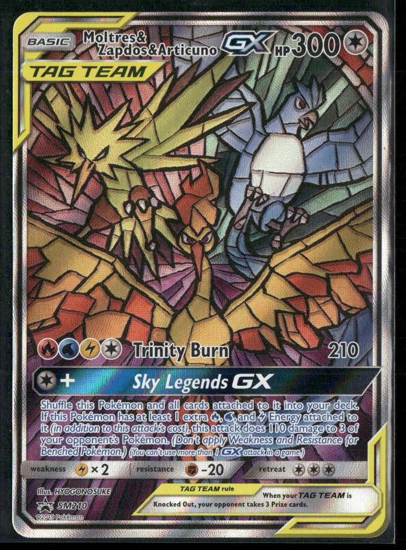 Pokemon SM Promos #SM210 Moltres & Zapdos & Articuno GX