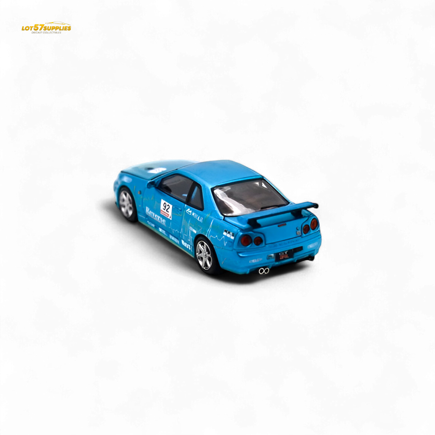 Cool Art Skyline R34 Blue #92 - With Figure 1:64