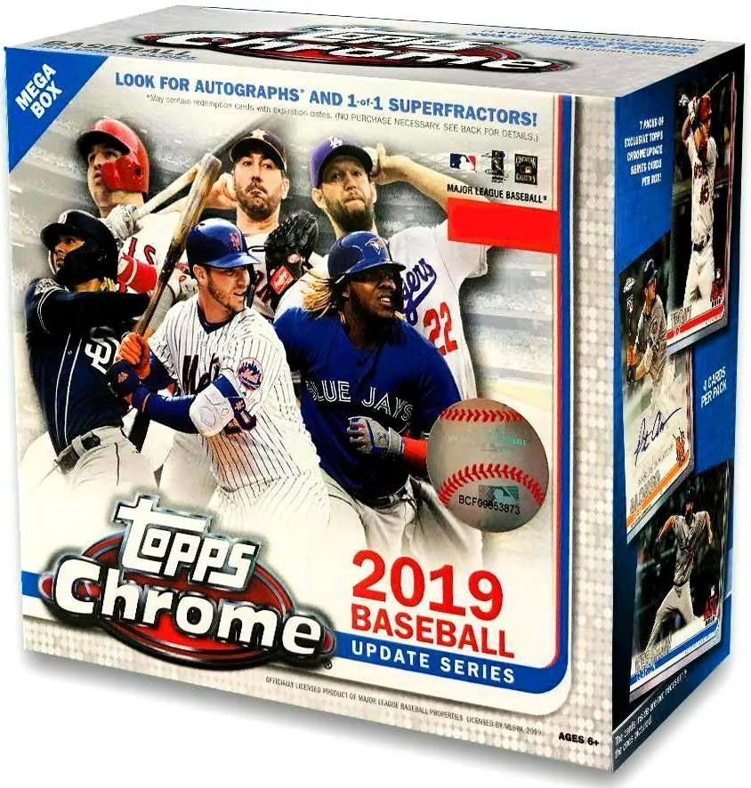 MLB Topps 2019 Chrome Baseball Update Series MEGA Box