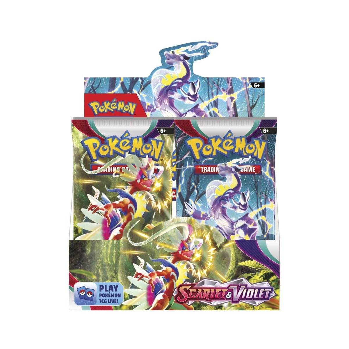 Caja de presentación de refuerzos Scarlet & Violet (36 paquetes)